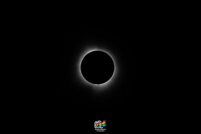 Totality with flare from the April 8th, 2024 Total Eclipse from Trail of Tears State Park